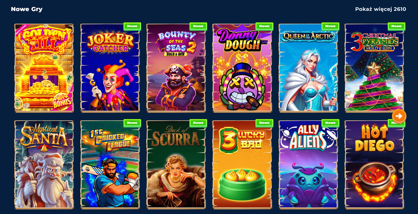 Dostępne gry i automaty w Wazamba Casino